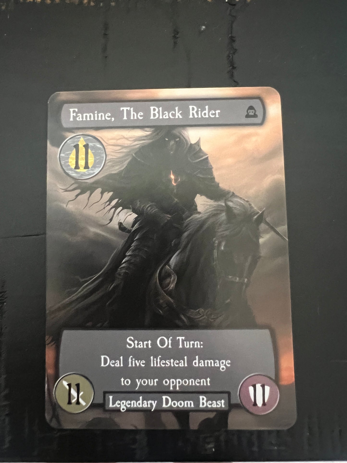 Famine, The Black Rider Promo Card