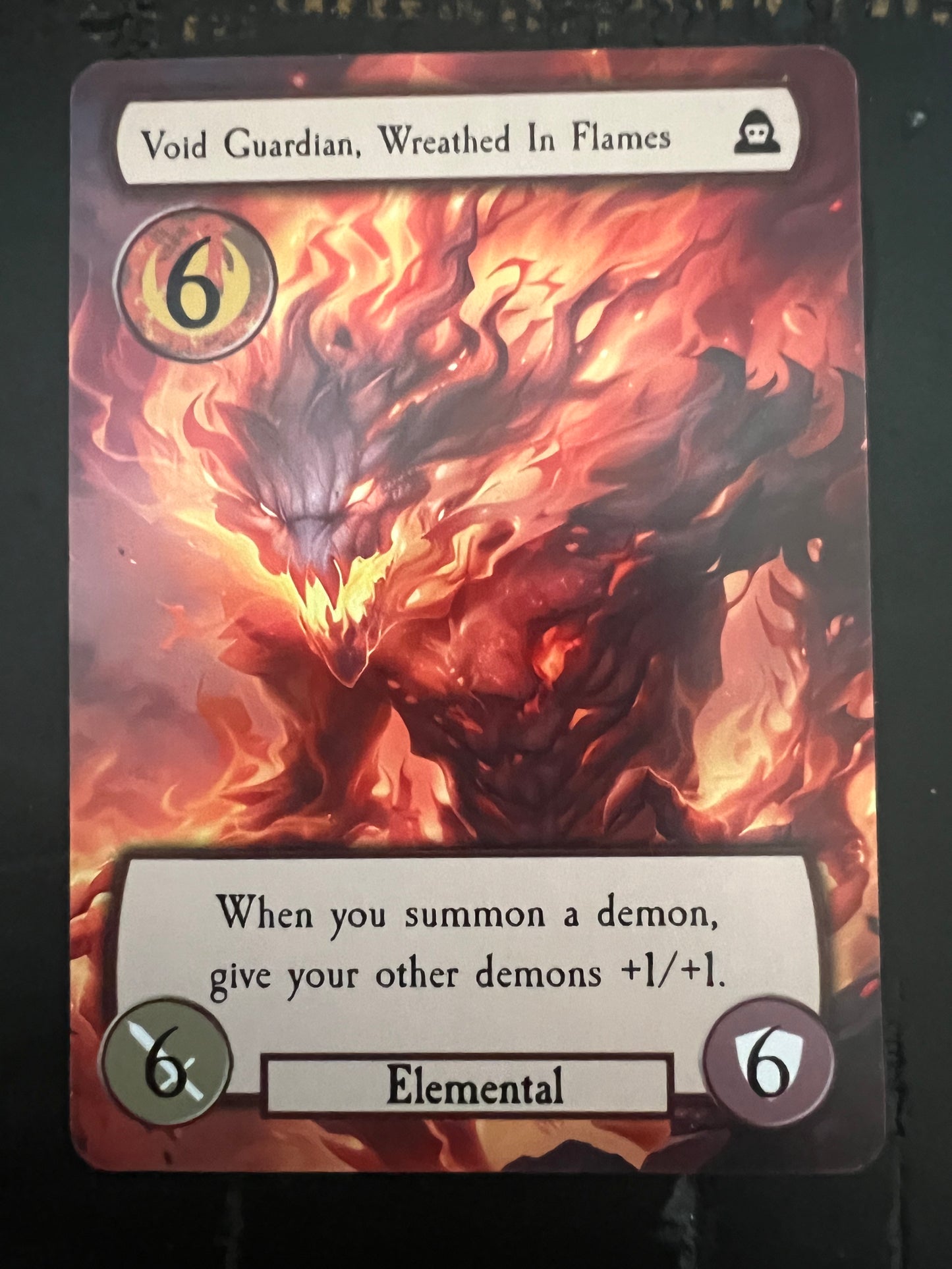 Void Guardian, Wreathed In Flames Promo Card